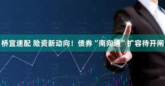 桥宜速配 险资新动向！债券“南向通”扩容待开闸